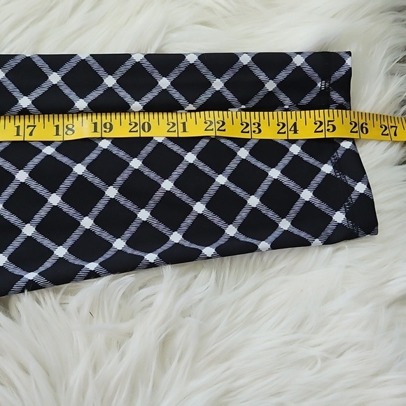 Cato Black and White Window Pane Plaid Leggings - Picture 13 of 14